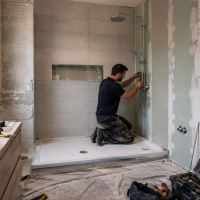 Remplacement d'une baignoire en douche - Plombiers 92