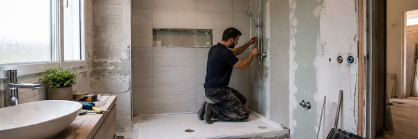 Remplacement d'une baignoire en douche - Plombiers 92
